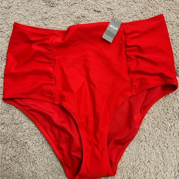 Aerie high waisted bikini, red, size XL - Picture 3 of 4